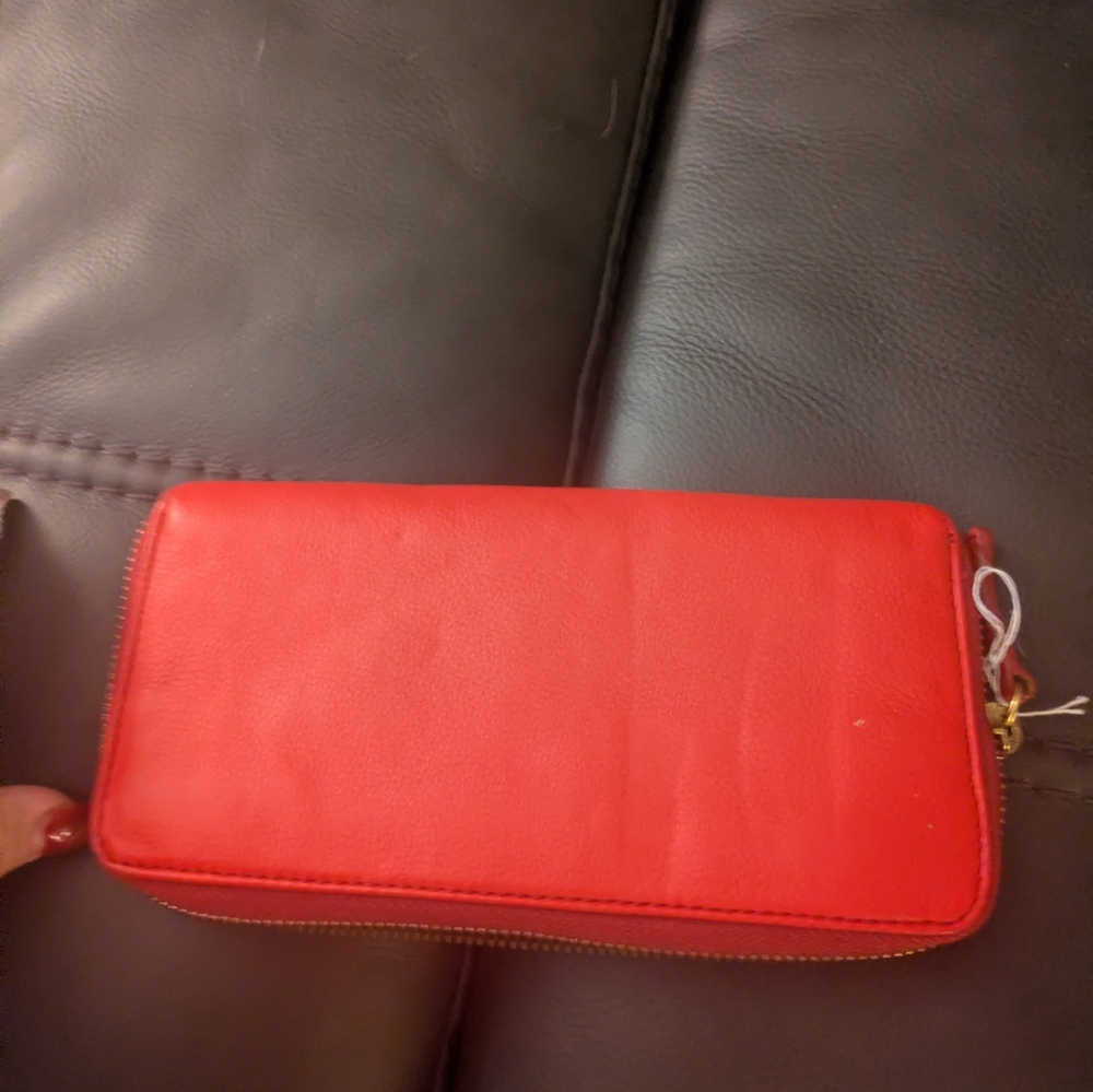 Red Leather Women's Wallet